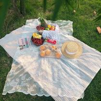 Hu Grandmother Wins Wind Double Lace Lace Hollowed-out Photo Background Cloth Mesh Yarn Finished Background Cloth Picnic Mix