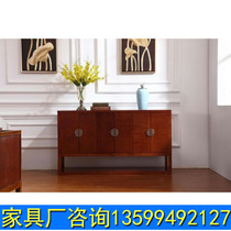 New Chinese Clubhouse Sales House of Tea House Zen Zen Kanguan Cabinet Decoration Cabinet Solid Wood Villa style Pantheon hotel Xuanguan cabinet
