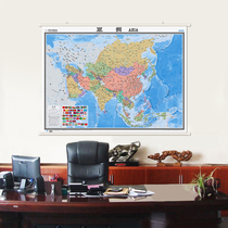 Asian Map 1 17x0 86m (approx 12 * 0 9m) Wallchart China Map Publishing House World by Continent Wallchart Series Standard Map 2022