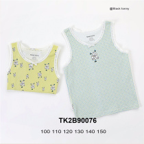 2022 Little Black Toys Girl Vest Girl Vest Harnesses CUHK Kids Babies Full Cotton All Season Thin Undershirt Vest