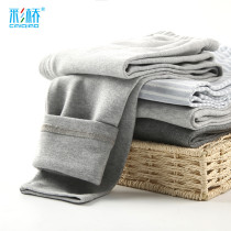 Boys autumn pants Single childrens pants Cotton medium thick girls comfortable fluff pants wear a single piece of big children baby line pants
