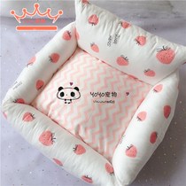 Cotton Quality Kennel Cat Nest Pet Nest Cushion Removable for small dog teddy Bears Deep sleep All Season Universal Warm