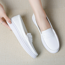 Nurse shoes female soft bottom winter breathable non-stinky feet flat bottom increase spring and autumn four seasons medical work small white single shoes