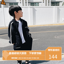 Bobo Pig Boy Clothing Boy Casual Suit New Spring Loose CUHK Child Wavg Ocean Gas Children Suit