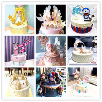 Net celebrity Snow White cake decoration Flower fairy doll White ballet girl birthday scene dress up