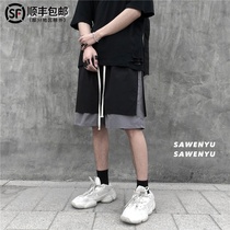 Tide brand function tooling shorts men 2020 Summer harbor wind ins casual five-point pants Korean version of the trend loose pants