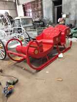 The latest horse-drawn sled car Christmas sled horse horse-drawn plough sports outdoor ski skiing can be customized