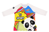 Panda Knight Spak Custom Perspiration Quick Dry Riding Clothes Seven-point Sleeve Childrens Scooter Balance Car Spring and Autumn