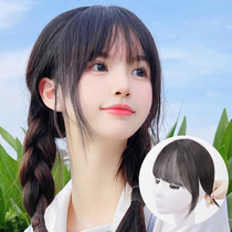 Fake Liu Hai woman natural real person hair silk thousands of generations left in sea net red 3d air Liu Hai forehead wigs