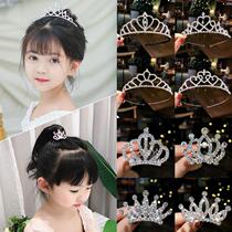 Girls Crown Headdress Children Princess Crown hairpin Hair band Little girl clip Baby hair ornament Korean hairpin