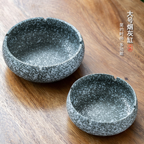 Large ashtray creative personality Retro Chinese household living room office multi-function fly-proof ceramic ashtray