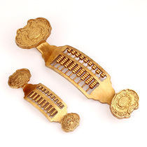 Juyuange Brass Copper Ruyi Abacus ornaments Antique bronze abacus nine-block eight-speed Abacus business opening gift
