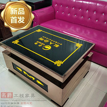 KTV glowing coffee table rose gold coffee table tempered brushed night tea table table KTV coffee table European style