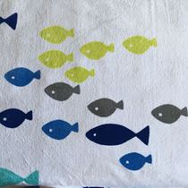 Give everyone a piece together with foreign trade pure cotton bath towels one thing and one shot 90 * 165 lots of fish printing and dyeing ink oversize