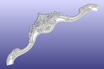 Ostyle Bed High Chip Top Crown STL Format Three-dimensional Solid Three-dimensional Engraving Embossed wood Carved Pen Fixed