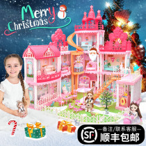 Tong Le Barbie Dolls Dream Princess Castle Luxury Residence Large Villa Suit House Toy Girl Birthday Gift
