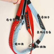 Hot sale GreyDog multi-function cushioning traction rope comes with car buckle reflective tension comfort dog rope