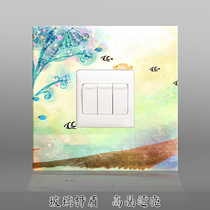 Zhishan decoration gifts new switch decorative wall stickers European home children switch socket stickers wall stickers