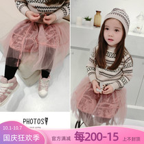 Girls Short Skirt Autumn New Hundred Beauty Velvet Snetting Skirt Childrens Skirt