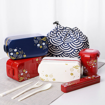 Japanese lunch box ins wind office workers fitness fat reduction with rice Japanese lunch box can be heated student lunch box set