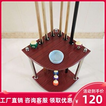 Billiard table pole frame floor-standing fan-shaped 8-hole vertical club stand billiard table pole stand special display stand for the ball room