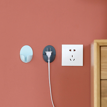Power plug holder wall paste kitchen household viscose adhesive hook wire organizer Nordic ins creative