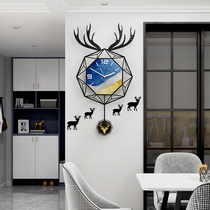 Nordic modern decoration net red wall clock watch living room household simple light luxury watch fashion clock art atmosphere