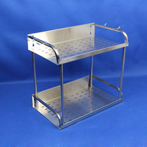 Stainless steel kitchen rack floor seasoning shelf wall hanging wall seasoning storage rack utensils knife holder supplies