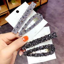 Two-piece light luxury hairclip clip Korean simple side clip hair girl banghai Top Chuck hairclip headgear