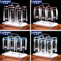 Lemeya colorful glass household water cup set living room heat-resistant teacup transparent milk juice cup