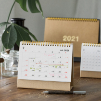 2021 unprinted style calendar simple mini mini calendar creative simple Japanese business desktop ornaments