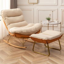 Nordic light extravaganza net red single adult living room rocking chair Lying Chair Balcony Home Casual Sloth Rocking Chair