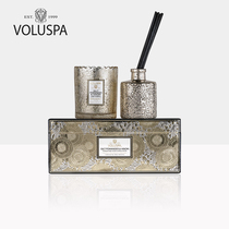 VOLUSPA Camellia series Lace Starry sky cup Aromatherapy candle fire-free fragrance set gift box Wedding gift