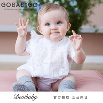 Denmark Gobabygo socks Spring and summer short baby crawling foot pads Knee pads Cotton socks newborn loose socks non-slip socks