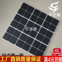 Manufacturer direct sales 4mm thick black table and chairs anti-slip floor protection cushion furniture foot cushion EV black footbed