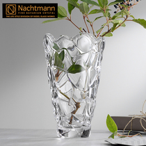 German Nachtmann Creative Crystal Glass Vase Living Room Transparent Flowers Lily Sparkler European Simple