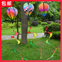 Hot Air Balloon Windmill Suspended Wind Transfer Wind Strip Building Pan Park Attractions Placement Kindergarten Decorated Windmills