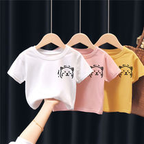 Girl short sleeve T-shirt foreign air Han version loose children childrens clothing big child clothes summer clothing primary school childrens sister girlfriends