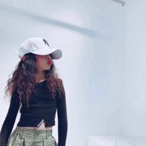 Bora bora Korean childrens clothing girls short T-shirt 2021 spring little girl net red exposed navel top Western style