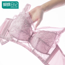Large breasted bra slim bra slim underwear woman No steel ring bra Polywoo ultra-thin large size Fat Mm Adjustment Type Full Cups
