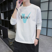 Ice Breathable Breathable Long Sleeve T-shirt Men Summer Thin Loose Cotton Sweat base shirt Outdoor Sports Sunscreen Top