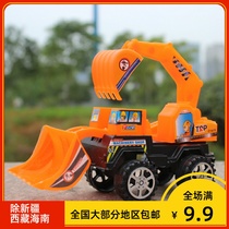 Creative children sliding engineering car excavator excavator model toy wholesale Children stall supply gift hot sale