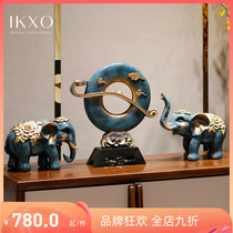 IKXO Wine Cabinet Decoration Elephant TV Cabinet Decoration Office Crafts Living Room Entrance Home Wedding Gift