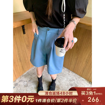 CC fur Bermuda pantypants new imported genuine leather suit shorts leather pants female summer casual thin pants