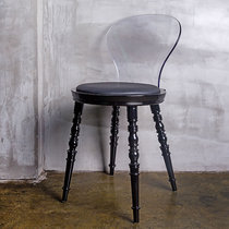 Nordic ins dining chair home small apartment balcony modern fashion transparent dressing stool casual acrylic makeup stool