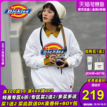 Dickies round neck sweater Women Lovers fashion brand printing pullover Autumn New Dix long sleeve T-shirt Men B