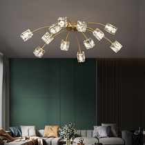 Real Beauty Residence Full Copper Rear Modern Light Lavish Living Room Suction light Bedroom light Rooms Crystal Lamps Modern Minimalist Lights