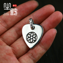 Bull blunt craft good art guitar dial pendant manually engraved 925 pure silver goodart collapse