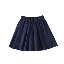 Kindergarten girl performance bust skirt pleated skirt childrens fashion Tibetan blue British College uniform skirt tide