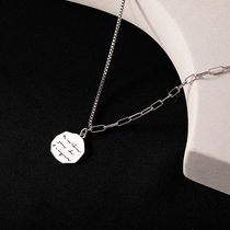 925925 round brand necklace female 2020 New Tide advanced sense choker 2021 niche design sense neck chain